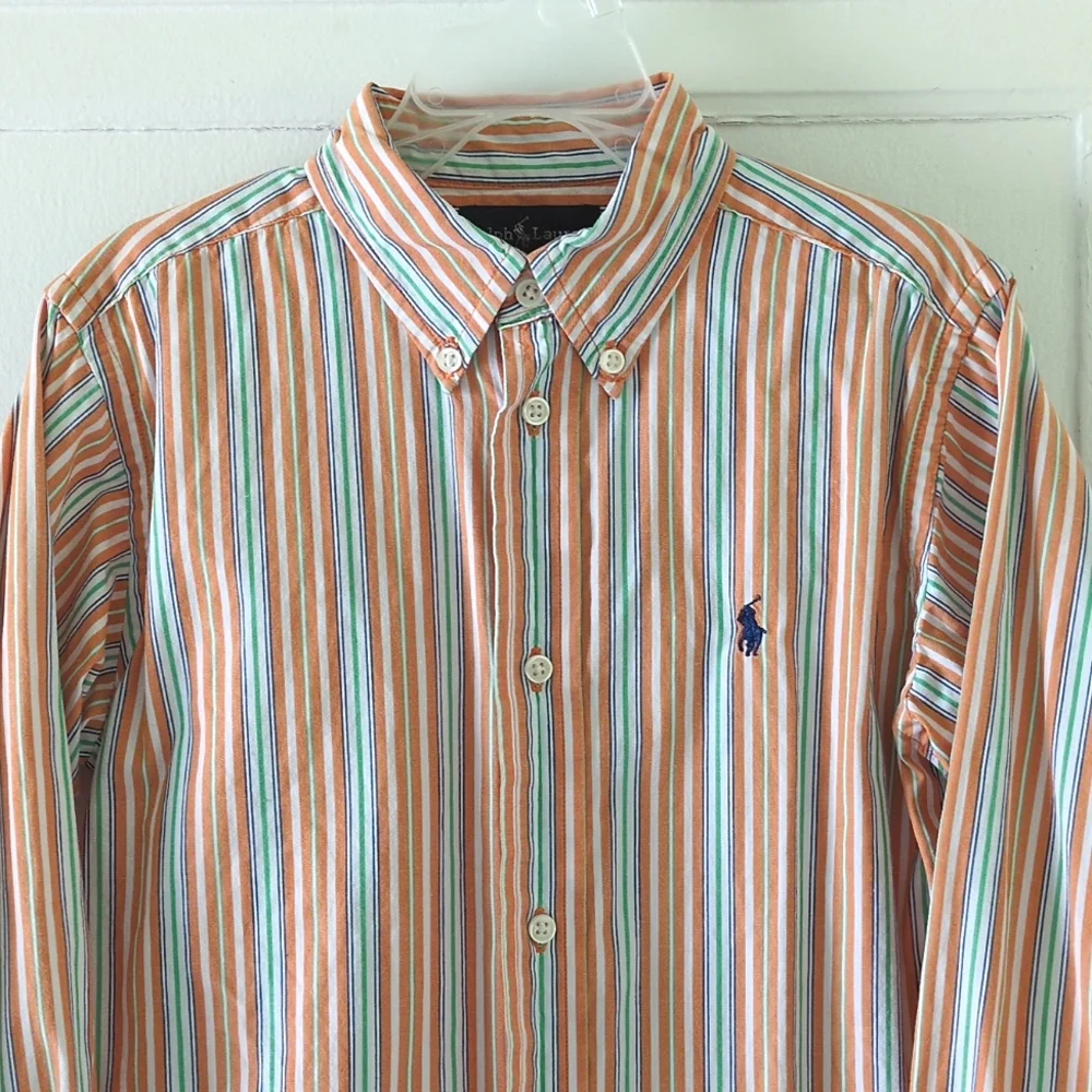 Ralph Lauren Vertical Stripe Button Down Shirt